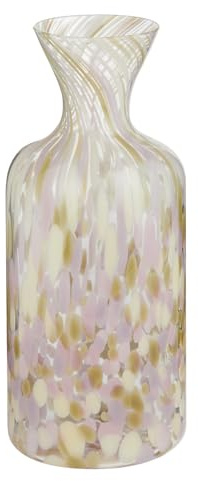 BUTLERS Wasserkaraffe 1 l ø10xH24 cm Glas - CONFETTI - | Farbe Grün - Glaskaraffe für Wein & Eistee - Krug zur Tischkultur - mit Konfetti-Effekt
