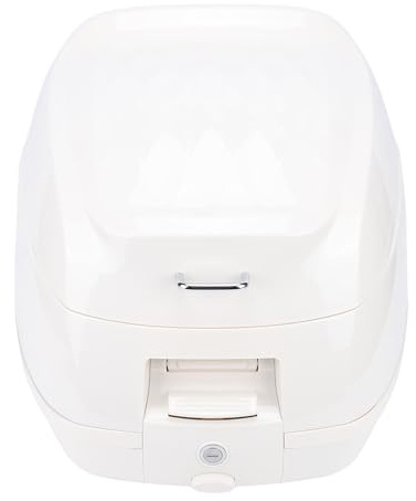 RASTKY 32L Motorrad-Kofferraum, Retro-Stil, Top-Case, Gepäckaufbewahrung, mit Diebstahlsicherungssystem für Elektrofahrräder, Roller, ABS-Metallmaterial (White)