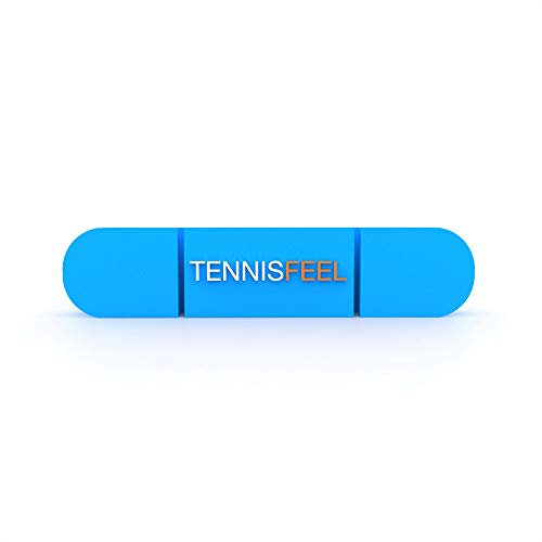 Tennis Feel Clipme | Premium Vibrationsdämpfer | Optimaler Halt | Maximale Lebensdauer | Für Tennisschläger | 7 Farben | 1-Pack | Blau