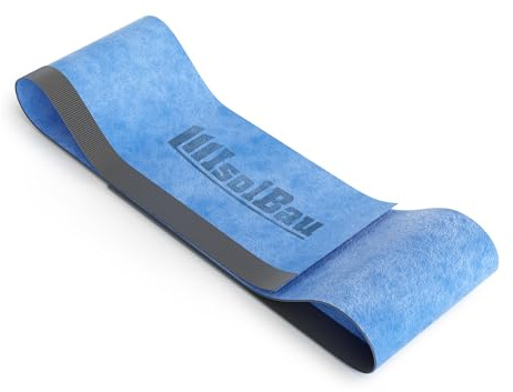 Isolbau Spezial Wannen-Dichtband 1m - Wannen-Fugenband zur Abdichtung von Sanitär, Badewanne, Dusche, Bad, Selbstklebend für Innen- & Außenbereich