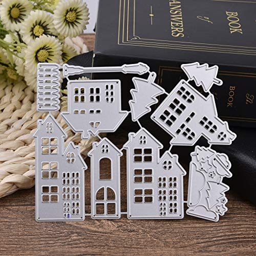Weihnachten Haus Stanzmaschine Stanzschablone, Scrapbooking Prägeschablonen Stanzformen Schablonen, Für DIY Scrapbooking Album, Schneiden Schablonen Papier Karten Sammelalbum Dekor
