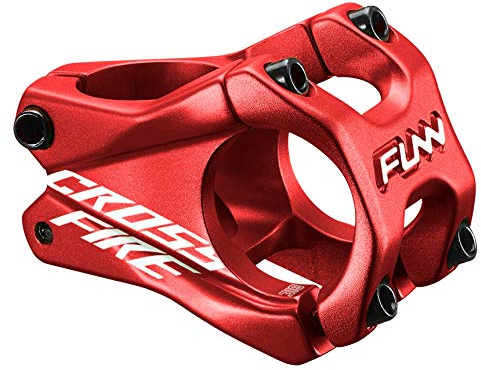 Funn Crossfire Mountainbike Vorbau mit 31,8 mm Lenkerklemmung - Langlebiger und Leichter Legierungs-Vorbau für Mountainbike und BMX-Bike, Länge 35 mm Vorbau (Rot)