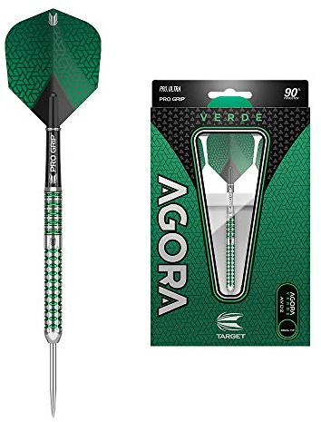 TARGET Unisex-Erwachsene Agora Verde 90% AV01 Dartpfeile mit Stahlspitze, 22G