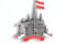 3D City Metal Fridge Magnets Country Holiday Souvenir London Paris NewYork Berlin Dubai Amsterdam Rome Prague Milan Barcelona Venice (Vienna)