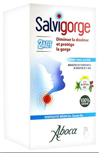 Aboca Salvigorge 2act Spray ohne Alkohol für Erwachsene und Kinder, Spray, 30 ml