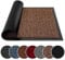 BLADO Washable Door Mats - Non-Slip Heavy Duty Doormats - Stylish Large Rubber Mat - Perfect Dust Grabbing Indoor & Outdoor (Brown, 90cm x 120cm)