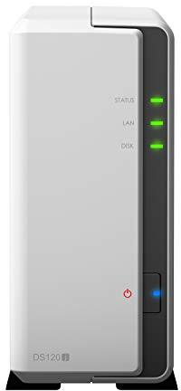 Synology DS120j 10TB 1 Bay NAS-Lösung | installiert mit 1 x 10TB Western Digital Red Drive