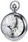 TREEWETO Herren Taschenuhr mit Kette, Retro Adler Analog Steampunk Skelett Uhr, Mechanisch Handaufzug Taschenuhren mit römischen Ziffern für Herren - Silber