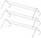 OurHouse Two Bar Over Radiator Airer Set of 3, 2.4m Extra Drying Space, 3 Airer Set, Clothes Airer for Radiator, Dry Small Items, Space and Money Saving Economical Indoor Clothes Drying Rack