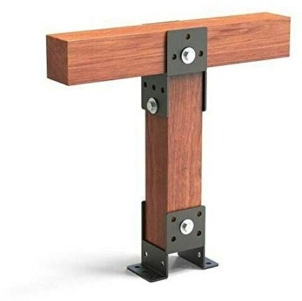 1 Stück 4 mm Schwerlast Balkenschuhe Pergola Pfostenanker Pfostenträger Reiteranker (Breite (B): 40 mm; Form: A)