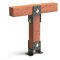 1 Stück 4 mm Schwerlast Balkenschuhe Pergola Pfostenanker Pfostenträger Reiteranker (Breite (B): 40 mm; Form: A)