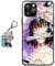 Staremeplz Compatible with iPhone 12 Pro Max Case Anime Design [With Figure Keychain], Soft Silicone Flexible TPU Animation Phone Case for iPhone 12 Pro Max