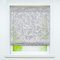Joyswahl Voile Ösenrollo Transparenter Raffrollo mit Blumen Ausbrennerqualität »Jesscia« Schals Fenster Gardine mit Hakenaufhängung, Raffrollo ohne Bohren BxH 100x130cm, Grau 1 Stück
