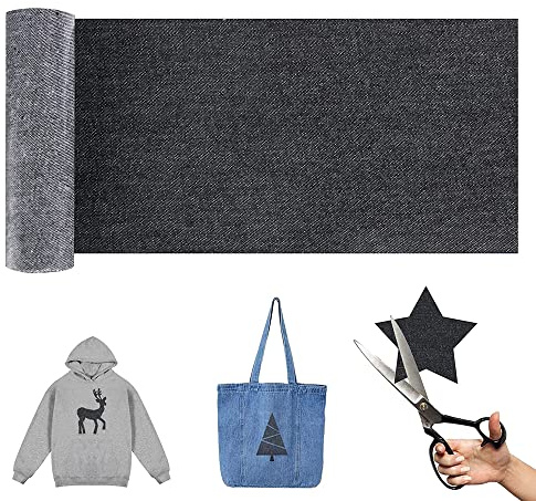 Parches Ropa Termoadhesivos, Parches Vaquero Reparación Planchar, Parches Ropa Termoadhesivos Adultos, Rodilleras Pantalones Niños, Para Ropa Camiseta Bolsas Pantalon Sombrero Jeans O DIY Coser,Negro
