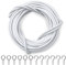 Dikots Net Curtain Wire and Hooks Set - 4 Meter Kit with 8 Eyes & 8 Hooks - Multipurpose wire for net curtains for Windows