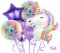 Catelves 8 Stück Einhorn Luftballons Helium, Folienballon Einhorn, Einhorn Folienballon Deko Kindergeburtstag, Einhorn Geburtstagsdeko Mädchen, für Mädchen Junge Kindergeburtstag Hochzeit Party