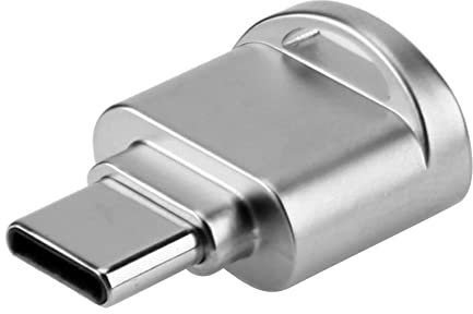 Samsung USB C/Micro SD Card Reader and SDHC Adapter for Laptops and Galaxy Phones - OTG USB 3.1 (Silver)