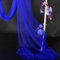 20m x160cm Soft Tüllstoff,Tüll Stoffe zum Nähen,Netzstoff Dekostoff Drapierstoff für Arbor Hochzeit Vorhang Hochzeitsbogen Freihanddeko Torbogen Zeremonie Party Deko Kleid Tüllrock Schleier,Königsblau