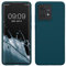kwmobile Case Compatible with Motorola Edge 40 Neo Case - TPU Silicone Phone Cover with Soft Finish - Petrol