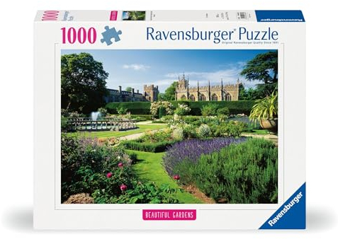 Ravensburger Puzzle 12000848, Beautiful Gardens - Queen's Garden, Sudeley Castle, England - 1000 Teile Puzzle für Erwachsene und Kinder ab 14 Jahren