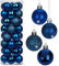 4CM Weihnachtsdeko Weihnachtskugeln, 40 Stücke Bruchsiche Christbaumkugeln Ornamente Weihnachtsbaumschmuck für Weihnachtsbaum Christbaumkugeln Weihnachtsdekoration Kugeln