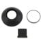 AsrMyjcx 2xCamera Eyecup Eyepiece with Hot Shoe Cover for D850/D500, 2 Pcs
