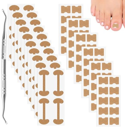 Ingrown Toenail Treatment Patch 2 Types Ingrown Toenail Corrector Ingrowing Toenail Kit Ingrowing Toenail Treatment for Toenail Care Nail Correction Protect Toe Nail