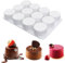 SEABABOO Silikonform Zylinder Schokoladenformen Zylinderform Silikon Zylinderförmig Backform Für Schokolade Muffin Brownie Mousse Kuchen Schokoladenfabrikant Pralinen Kekse (12 Cavity 4.5cm)