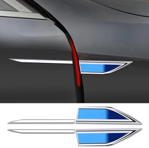 AASGFD Auto Emblem Metall Aufkleber für VW Sharan 2 (II) 7N I 2010-2022,Kofferraum Seitenflügel Metall Emblem Abzeichen Aufkleber Aufkleber für Auto Dekoration Aufkleber,B-Blue