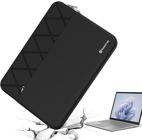 Smatree 13.5 inch Laptop Sleeve for Microsoft Surface Laptop 6/5/4/3, 13 inch Microsoft Surface Laptops Case with Accessory Pocket, YKK Zipper, Patended Super Corner Design (E413)