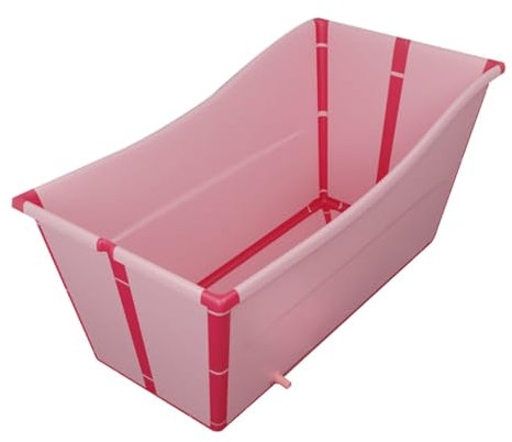 Bañera Plegable para Adultos, Bañeras Independientes, Bañera Plegable Portátil, Hogar Grande, Lavabo De Ducha Plegable, Sauna Casera para Bañera para Adultos, Baño De Hielo Al Aire Libre(Color:Rosa)