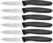 OPOLIA Paring Knife Fruit Knife Set (Pack of 6), Stainless Steel, Extra Sharp Blades, Sturdy Plastic Handle, Knife for Cutting Fruit and Vegetables.