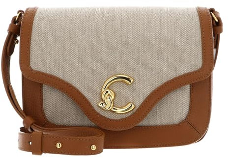 Coccinelle C-Me Canvas Handbag Natural/Cuir