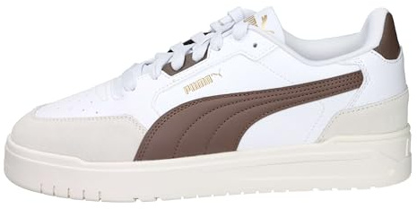 PUMA Erwachsene Shuffle Downtown Sneakers 40, White Flat Bronze Vapor Gray Brown