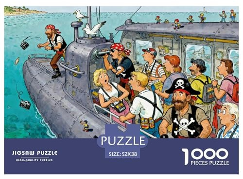 Übervolles U-Boot Hölzerne Puzzles Wasserfest 1000-teiliges Puzzle Geschenke Für Erwachsene Herausfordernd Und Knifflig Herausfordernde