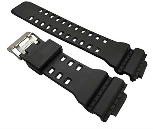 GA-100 Black Rubber Replacement Watch Strap for Casio G Shock GA100 Strap