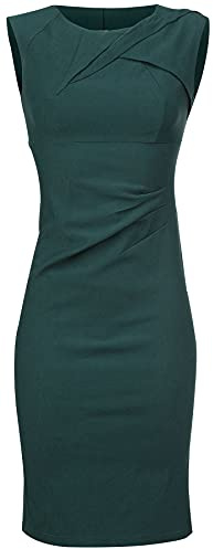 Voodoo Vixen Claudette Frauen Mittellanges Kleid Petrol