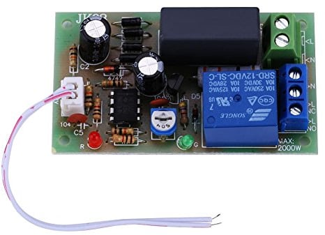 AC 220V Timer Delay Switch Module, Input/Output Trigger Adjustable Timer 1sec to 5min Delay Switch Module Turn Off Board Adjustable Time Delay Board(1Sec.~5Min.)