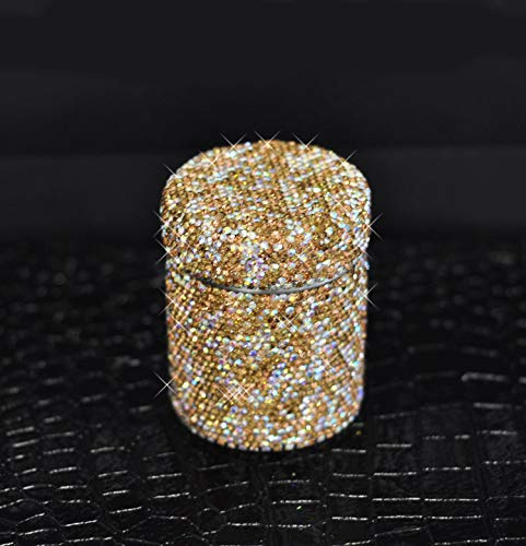 Bestbling Luxury Bling Portable Stainless Steel Toothpick Holder Toothpicks Case Dispenser Storage Organizer Container Box for Home Hotel Decoration (Gold)