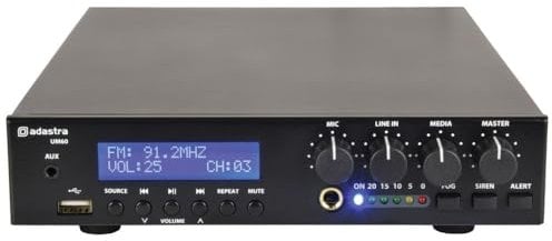 Adastra | Ultra Compact Mixer Amplifier With Bluetooth Wireless connectivity | 60W