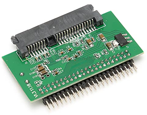 ASHATA Adaptateur SATA vers IDE, Carte Adaptateur SATA vers IDE 44 Broches, Lecteur Convertisseur de Disque Dur 1.5Gbs SATA vers IDE 44 Broches Femelle vers Mâle