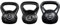 Yaheetech Kettlebell 3 Stück Kugelhantel Set mit 8 kg & 12 kg & 16 kg Rundgewicht Bodenschonende Schwunghantel Kugelgewicht für Anfänger oder Fortgeschrittene
