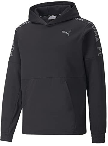 PUMA Herren Fit Pwrfleece Hoodie Pullover, Schwarz, XL, 522124