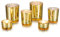 Glasseam Teelichthalter Glas Kerzenhalter Teelichtgläser Gold: 6 Stück/2 Sätze Kerzengläser Hochzeit Teelichtglas Vintage Teelicht Gläser Schwimmkerzenhalter für Teelichter Kerzen Weihnachten Deko