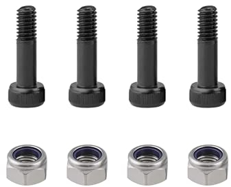 Pellet Grill Auger Motor Shaft Nut & Bolt Kit Fit for Traeger, Pit Boss, Z-Grills, Rec Tec and Most Wood Pellet Grills, 4 Pack