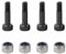 Pellet Grill Auger Motor Shaft Nut & Bolt Kit Fit for Traeger, Pit Boss, Z-Grills, Rec Tec and Most Wood Pellet Grills, 4 Pack