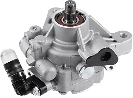 X AUTOHAUX Bomba De Dirección Asistida Para Honda Accord 06-07 1Pc | Negro, Tono Plateado, Aleación De Aluminio, 15.8Cm/6.22L, 13.8Cm/5.43W, 12.1Cm/4.76H, 9.5Mm/0.37D, Oe:56110-Pnb-A02