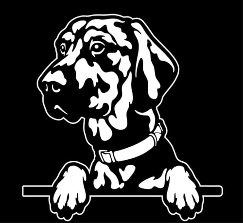 Autoaufkleber/Sticker/für Innen und Außen 28 cm weiß Rhodesian Ridgeback 01
