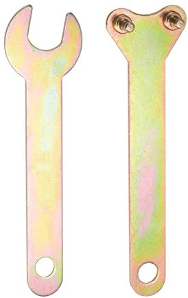 sourcing map Rotary Tool Wrench Metal Lock Nut Wrench Kit Ended Wrench Spanner Grinder Angle Spanner Wrench