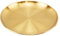Vusddy Tablett Gold Runde - Goldenes Servierplatte aus Edelstahl - Metall Display Dekoteller für Kerzen, Schmuck, Make-up, Tee-Set, Vasen, Einstiegstisch Dekoratives(14cm)